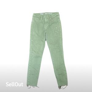 Mossimo Women's High Rise Jegging Crop Jeans Green Size 00